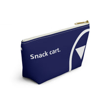 Load image into Gallery viewer, Packing Pouch - small, flat bottom, white zipper - Northwest 2000s "Snack Cart"