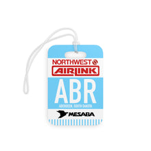 Load image into Gallery viewer, Luggage Tag - 2-sided acrylic - Northwest Airlink / Mesaba Hometown Series - Aberdeen, South Dakota