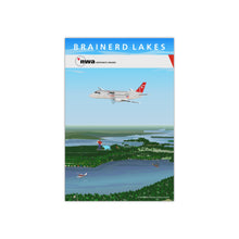 Load image into Gallery viewer, Destination Poster - NWA 2000s - Brainerd Lakes Mesaba Saab 340 - Premium Satin