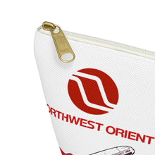 Load image into Gallery viewer, Packing Pouch - small, flat bottom, white zipper - Northwest Orient 1970s "Treats and Eats"