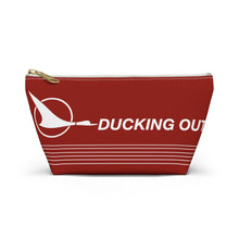 Load image into Gallery viewer, Packing Pouch - small, flat bottom, white zipper - Republic / North Central "Ducking Out"