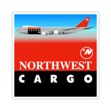 Load image into Gallery viewer, Vinyl Sticker - Northwest Cargo 1990s 747 Freighter