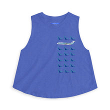 Load image into Gallery viewer, Women's Crop Top - Republic Airlines / Herman Logo Pattern