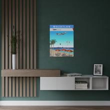 Load image into Gallery viewer, Destination Poster - NWA 2000s - Mazatlan A320