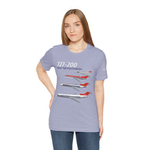 Load image into Gallery viewer, Short Sleeve T-Shirt - Northwest Boeing 727-200 Livery Formation