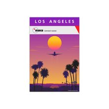 Load image into Gallery viewer, Destination Poster - NWA 2000s - Los Angeles Sunset - Premium Satin
