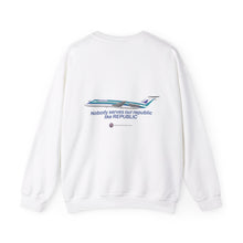 Load image into Gallery viewer, Crewneck Sweatshirt - Heavy Blend™ - Republic (early 1980s logo) with DC-9