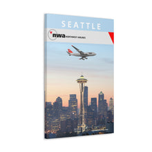Load image into Gallery viewer, Destination Canvas Gallery Wrap - NWA 2000s - Seattle 747-400
