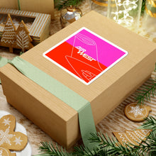 Load image into Gallery viewer, Vinyl Sticker - Air West logo on DC-9 tail, Fuchsia/Orange