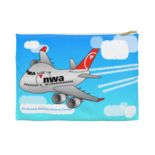 Load image into Gallery viewer, Zipper Pouch - Chibi NWA 2000s fleet flying and at the airport