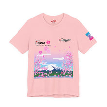 Load image into Gallery viewer, Short Sleeve T-Shirt - Northwest Airlines Cherry Blossoms
