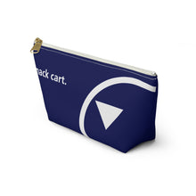 Load image into Gallery viewer, Packing Pouch - small, flat bottom, white zipper - Northwest 2000s "Snack Cart"