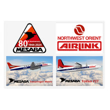 Load image into Gallery viewer, Vinyl Stickers - Northwest Airlink 1980s Mesaba Aircraft