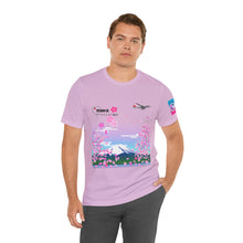 Load image into Gallery viewer, Short Sleeve T-Shirt - Northwest Airlines Cherry Blossoms