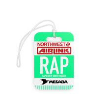 Load image into Gallery viewer, Luggage Tag - 2-sided acrylic - Northwest Airlink / Mesaba Hometown Series - Rapid City, South Dakota