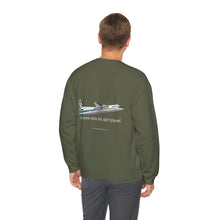 Load image into Gallery viewer, Crewneck Sweatshirt - Heavy Blend™ - West Coast Fairchild F-27 1960s delivery colors