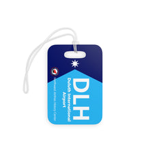 Load image into Gallery viewer, Luggage Tag - 2-sided acrylic - "Minnesota is our home" - DLH with A320