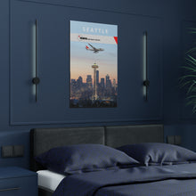 Load image into Gallery viewer, Destination Poster - NWA 2000s - Seattle 747-400