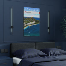 Load image into Gallery viewer, Destination Poster - NWA 2000s - Honolulu / Waikiki and Diamond Head