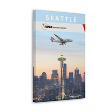 Load image into Gallery viewer, Destination Canvas Gallery Wrap - NWA 2000s - Seattle 747-400