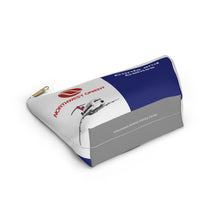 Load image into Gallery viewer, Packing Pouch - small, flat bottom, white zipper - Northwest Orient 1970s "Cords and Cables"