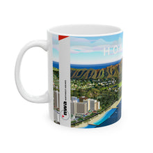 Load image into Gallery viewer, Ceramic Mug 11oz - NWA 2000s Honolulu Waikiki and Diamond Head