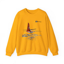 Load image into Gallery viewer, Crewneck Sweatshirt - Heavy Blend™ - Bonanza 1960s logo on F-27