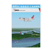 Load image into Gallery viewer, Destination Canvas Gallery Wrap - NWA 2000s - Brainerd Lakes Mesaba Saab 340