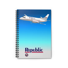 Load image into Gallery viewer, Spiral Notebook - Ruled Line - Republic Express Saab 340