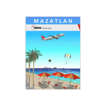 Load image into Gallery viewer, Destination Poster - NWA 2000s - Mazatlan A320