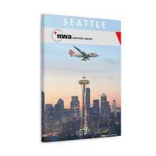 Load image into Gallery viewer, Destination Canvas Gallery Wrap - NWA 2000s - Seattle 747-400