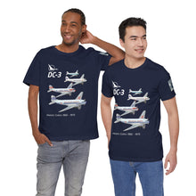 Load image into Gallery viewer, Short Sleeve T-Shirt - North Central DC-3 Historic Colors Squadron