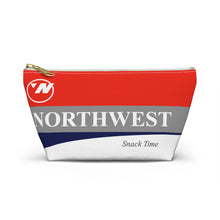 Load image into Gallery viewer, Packing Pouch - small, flat bottom, white zipper - Northwest 1990s - Snack Time