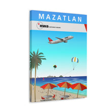 Load image into Gallery viewer, Destination Canvas Gallery Wrap - NWA 2000s - Mazatlan A320