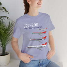 Load image into Gallery viewer, Short Sleeve T-Shirt - Northwest Boeing 727-200 Livery Formation