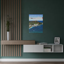 Load image into Gallery viewer, Destination Poster - NWA 2000s - Honolulu / Waikiki and Diamond Head