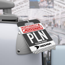 Load image into Gallery viewer, Luggage Tag - 2-sided acrylic - Northwest Airlink / Mesaba Hometown Series - Pellston, Michigan