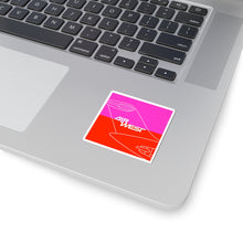 Load image into Gallery viewer, Vinyl Sticker - Air West logo on DC-9 tail, Fuchsia/Orange