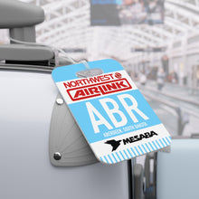 Load image into Gallery viewer, Luggage Tag - 2-sided acrylic - Northwest Airlink / Mesaba Hometown Series - Aberdeen, South Dakota