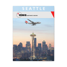 Load image into Gallery viewer, Destination Canvas Gallery Wrap - NWA 2000s - Seattle 747-400