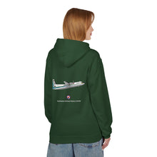Load image into Gallery viewer, Fleece Hoodie - Midweight Softstyle - West Coast Airlines F-27