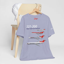 Load image into Gallery viewer, Short Sleeve T-Shirt - Northwest Boeing 727-200 Livery Formation