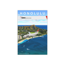 Load image into Gallery viewer, Destination Poster - NWA 2000s - Honolulu / Waikiki and Diamond Head