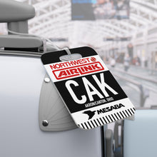 Load image into Gallery viewer, Luggage Tag - 2-sided acrylic - Northwest Airlink / Mesaba Hometown Series - Akron/Canton, Ohio