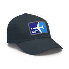 Load image into Gallery viewer, Twill Cap - Leather Patch - MSP Airliner Flag