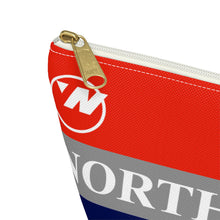 Load image into Gallery viewer, Packing Pouch - small, flat bottom, white zipper - Northwest 1990s - Electronics Essentials