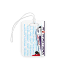 Load image into Gallery viewer, Luggage Tag - 2-sided acrylic - Northwest Orient: The World is Going Our Way DC-10