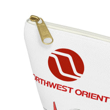 Load image into Gallery viewer, Packing Pouch - small, flat bottom, white zipper - Northwest Orient 1970s "Care and Comfort"