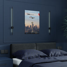Load image into Gallery viewer, Destination Poster - NWA 2000s - Seattle 747-400