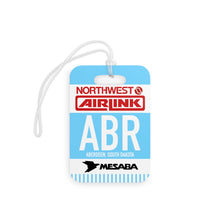 Load image into Gallery viewer, Luggage Tag - 2-sided acrylic - Northwest Airlink / Mesaba Hometown Series - Aberdeen, South Dakota